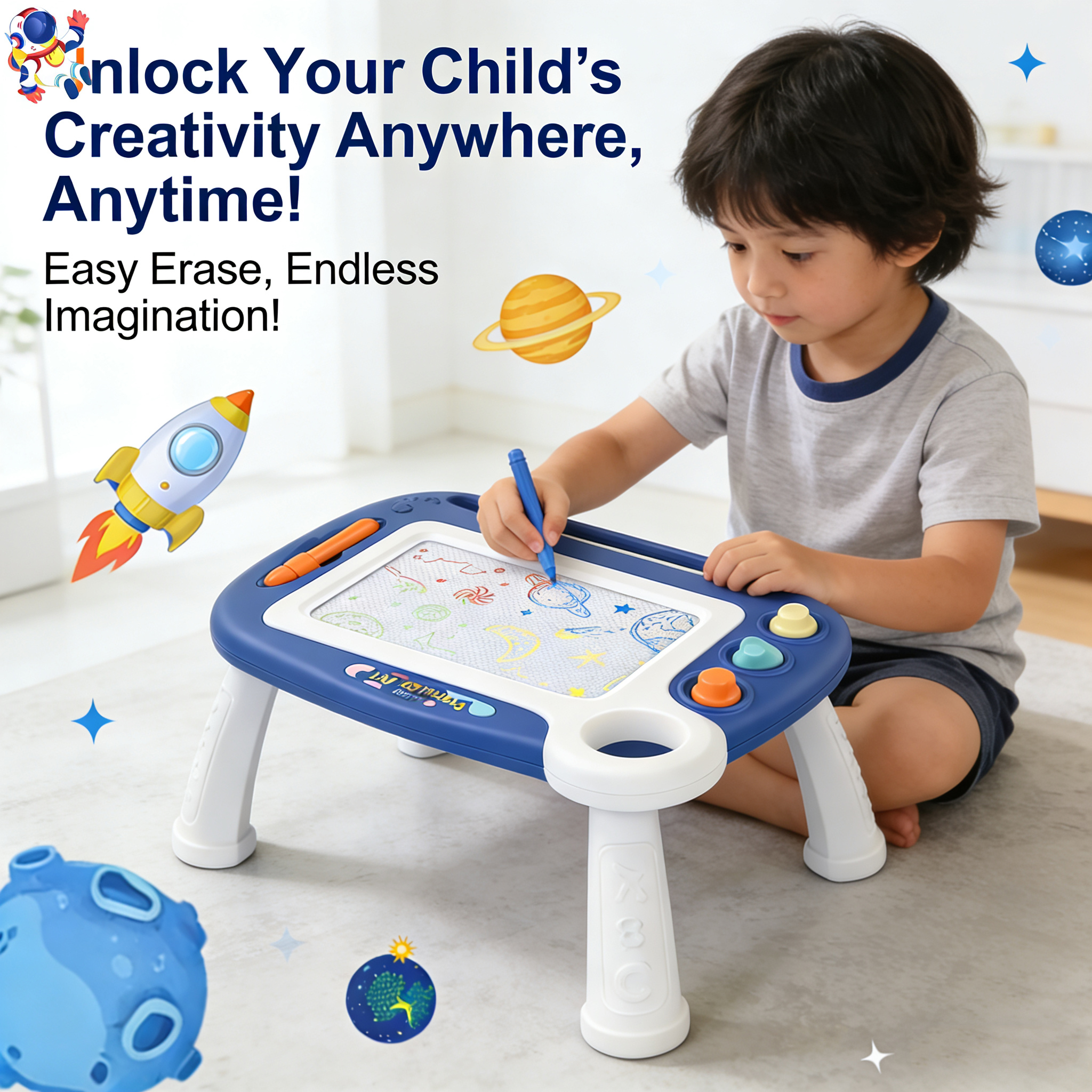 Photography Desk - Children's Multifunctional Magnetic Drawing Board with