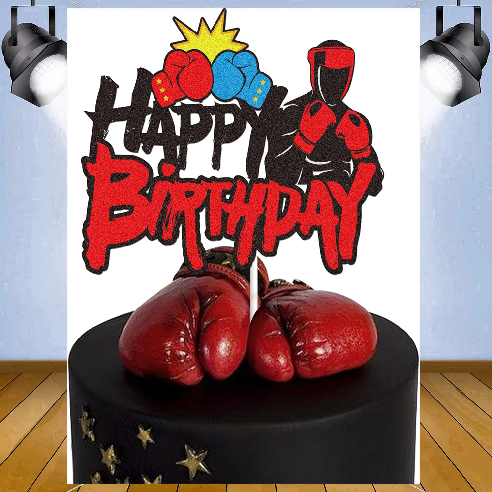 Photography Competition - Photography Backdrop Boys Red Happy Birthday