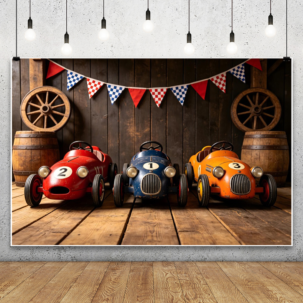 Photography Competition - Racing Car Photography Background Wooden House
