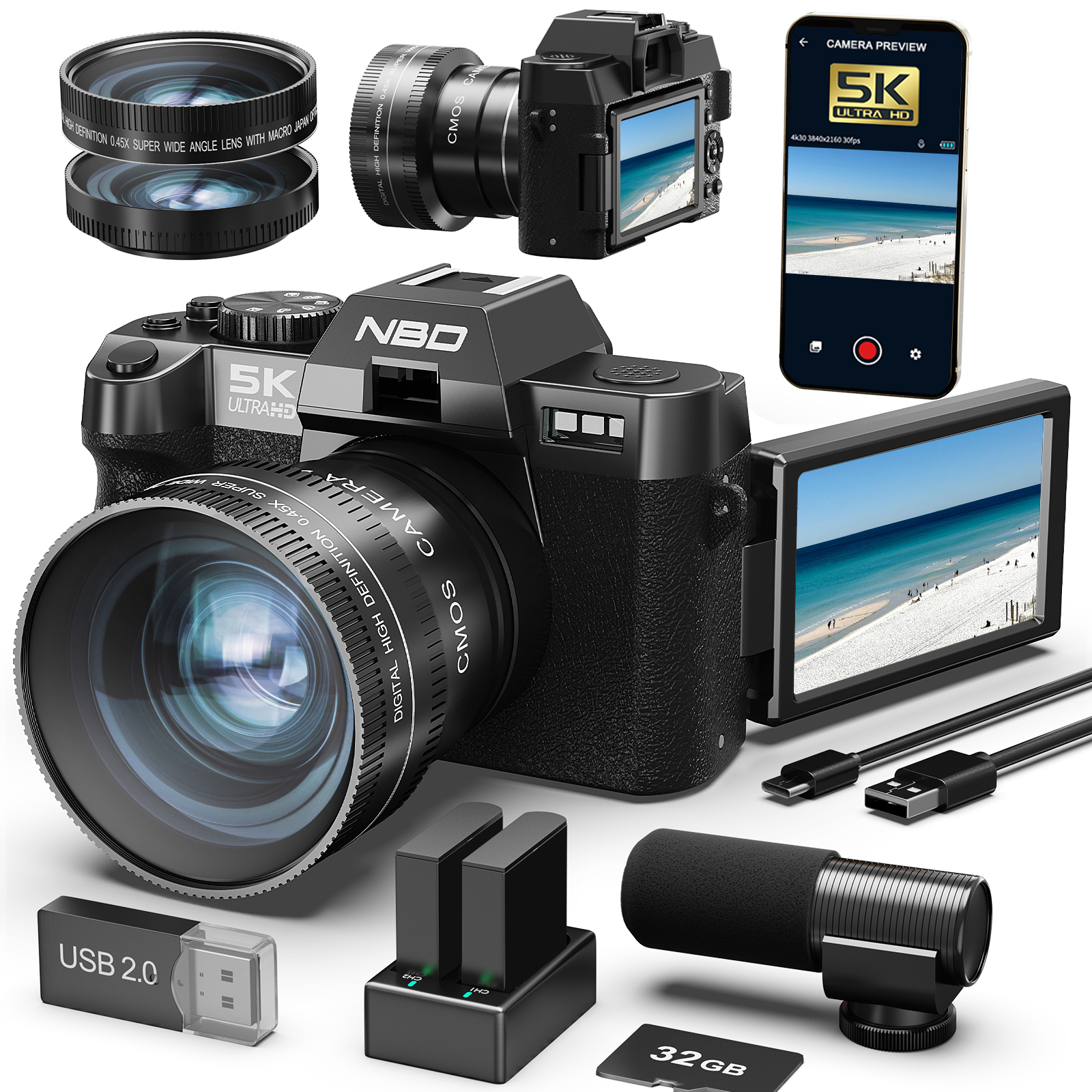 Photography Nature Images - NBD Digital Cameras 5K&48MP Photography 16X