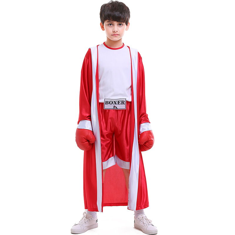 Photography Competition - Children's Halloween Boxing Competition Costume Red