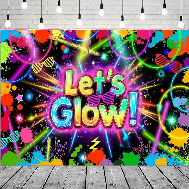 Photography Dark Cloth - Neon Glow Photography Background Glow In