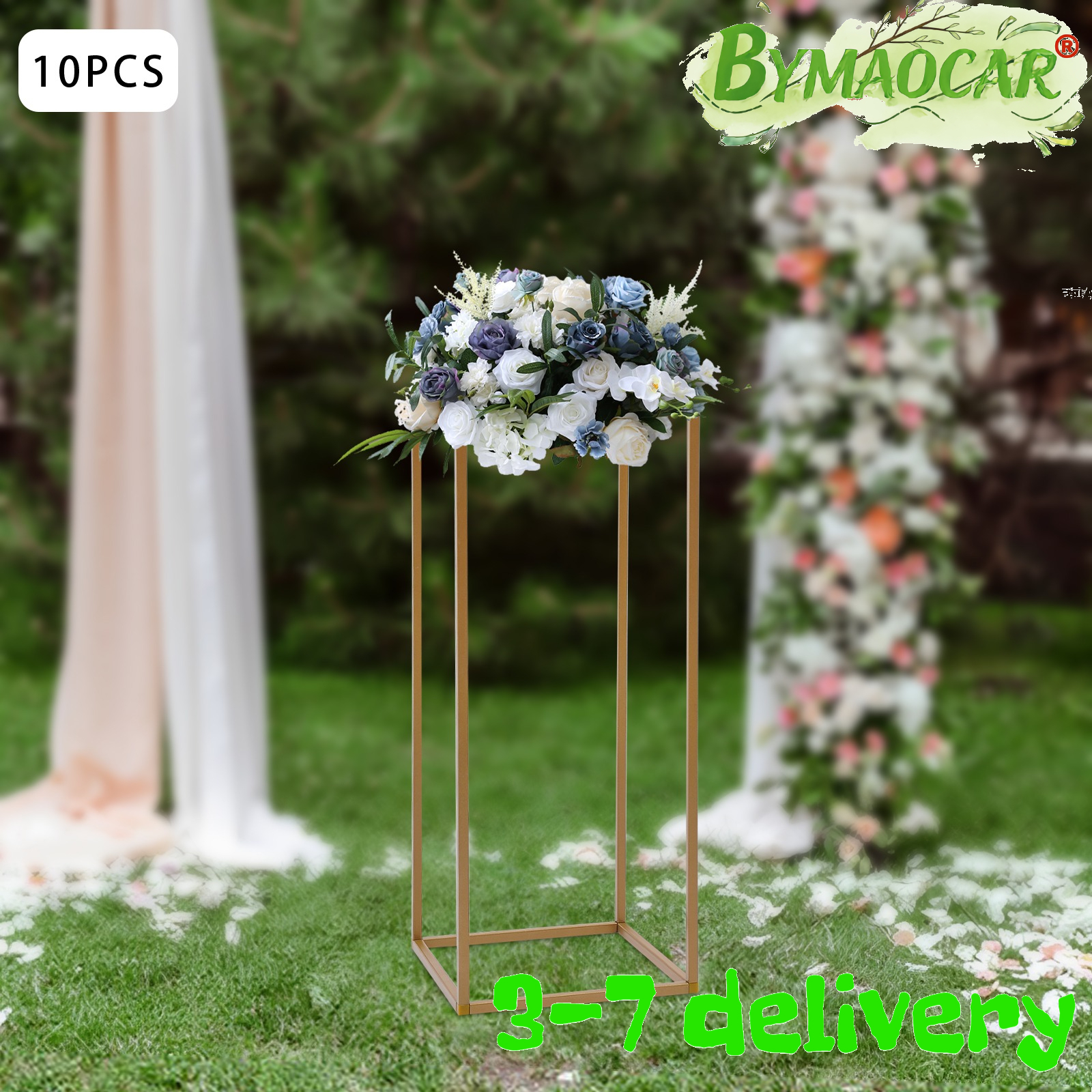 Photography Background - Flower Stand, 10-Pack Square Wedding Rack