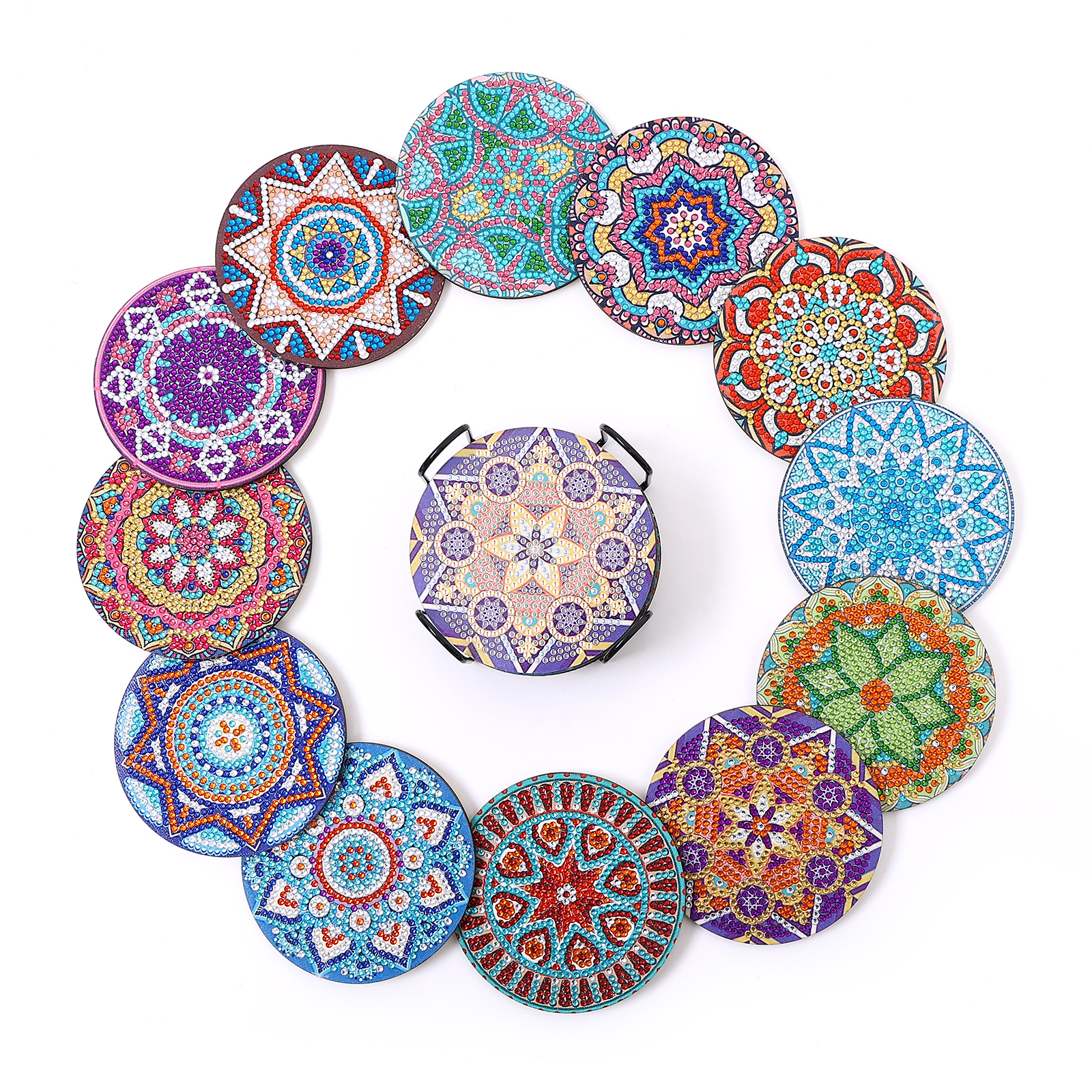 Photography Desk - 12Piece Manda Floral Pattern Crystal Rhinestone