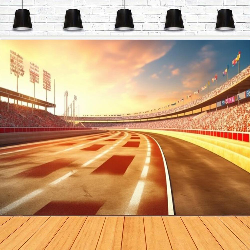 Photography Competition - Photography Backdrop Finish Line Race Track