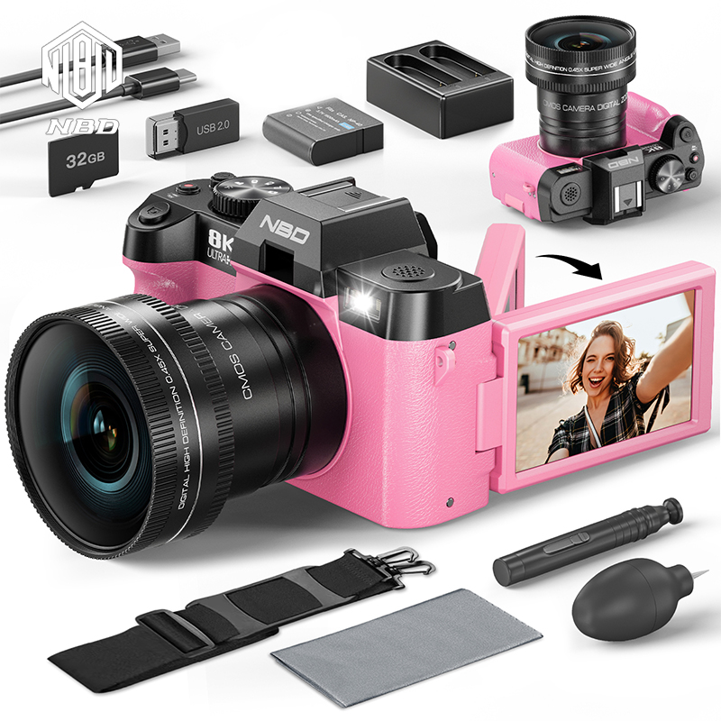 NBD Pink Camera 64MP&8K Video/ - Photography Nature Images のレビューと価格