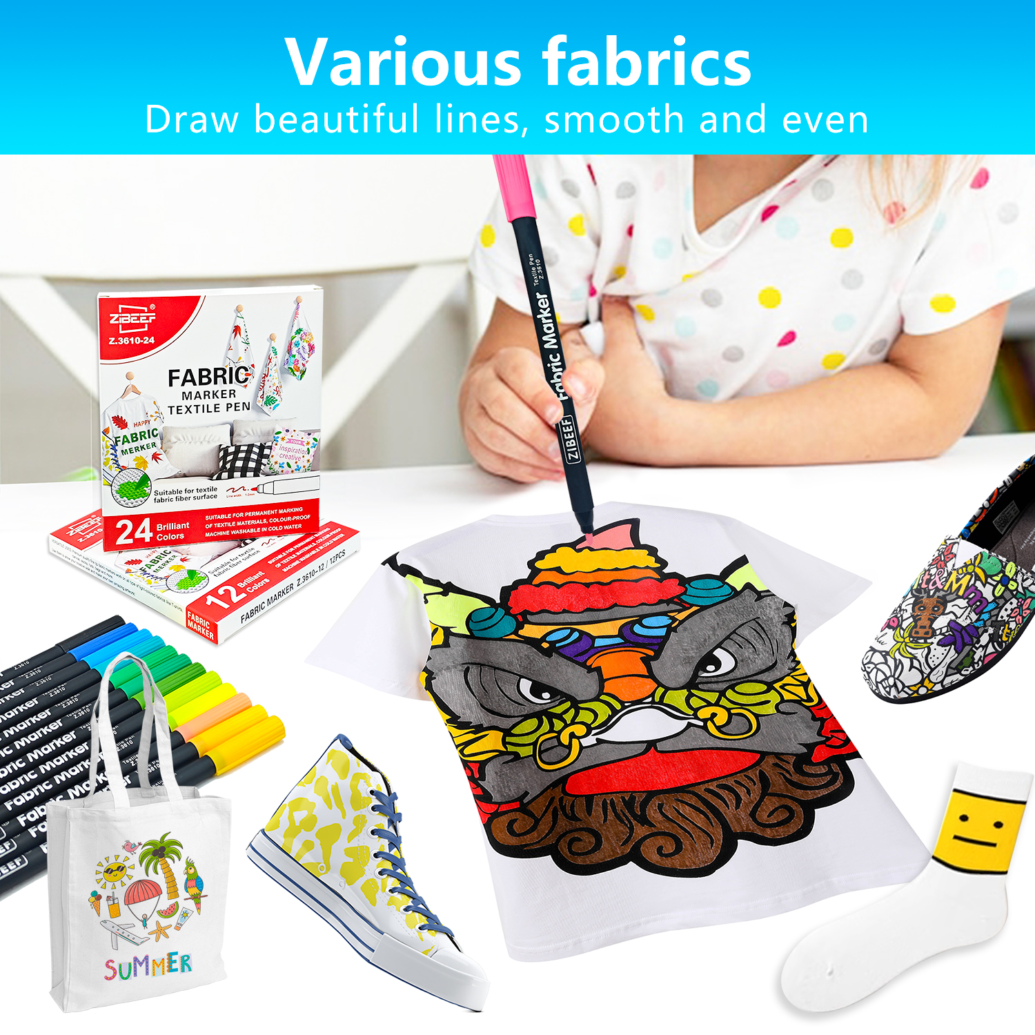 12/24 Color Fabric Markers-Fin - Photography Fine Art のレビューと価格