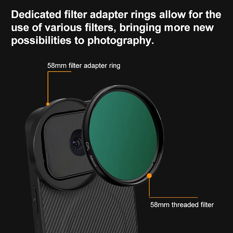 4 in 1 Lens 58mm Mobile Phone  - Photography Pro のレビューと価格
