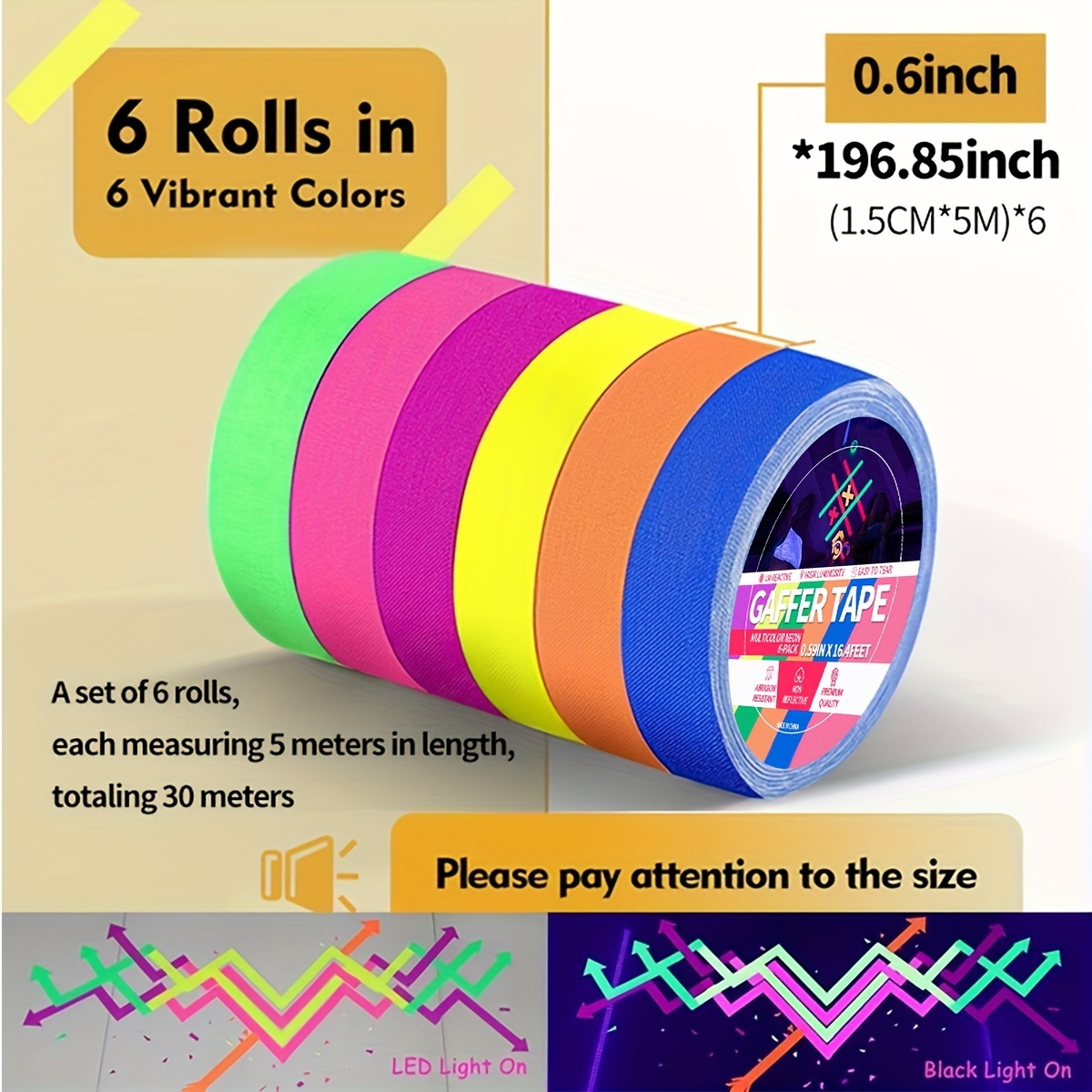 YITAPE 6PCS UV Blacklight Reac - Photography Dark Cloth のレビューと価格