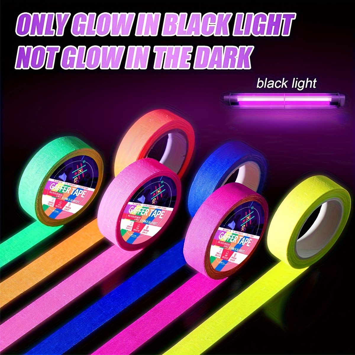 YITAPE 6PCS UV Blacklight Reac - Photography Dark Cloth のレビューと価格