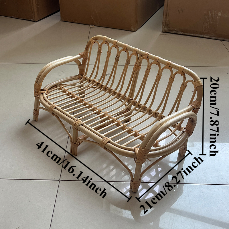 Rattan Baby Chair Newborn Phot - Photography Background のレビューと価格