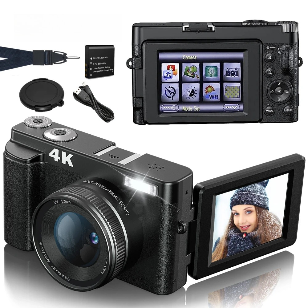 4K 48MP Compact Vlogging Camer - Photography Nature Images のレビューと価格