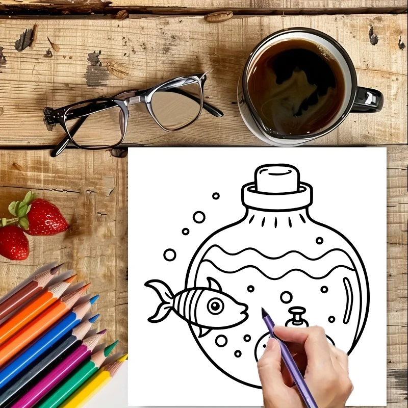 Coloring Book Magic Jar for Ad - Photography Of Book のレビューと価格
