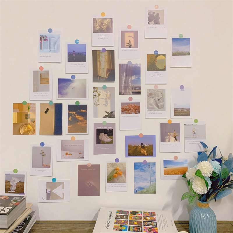 30Pcs Romantic Art Posters Sti - Photography Background のレビューと価格