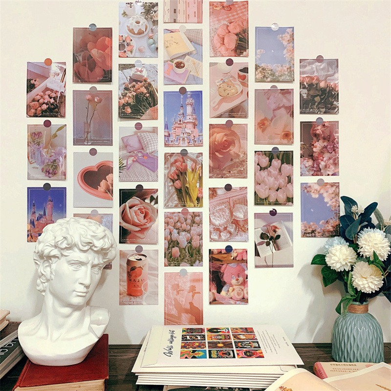 30Pcs Romantic Art Posters Sti - Photography Background のレビューと価格