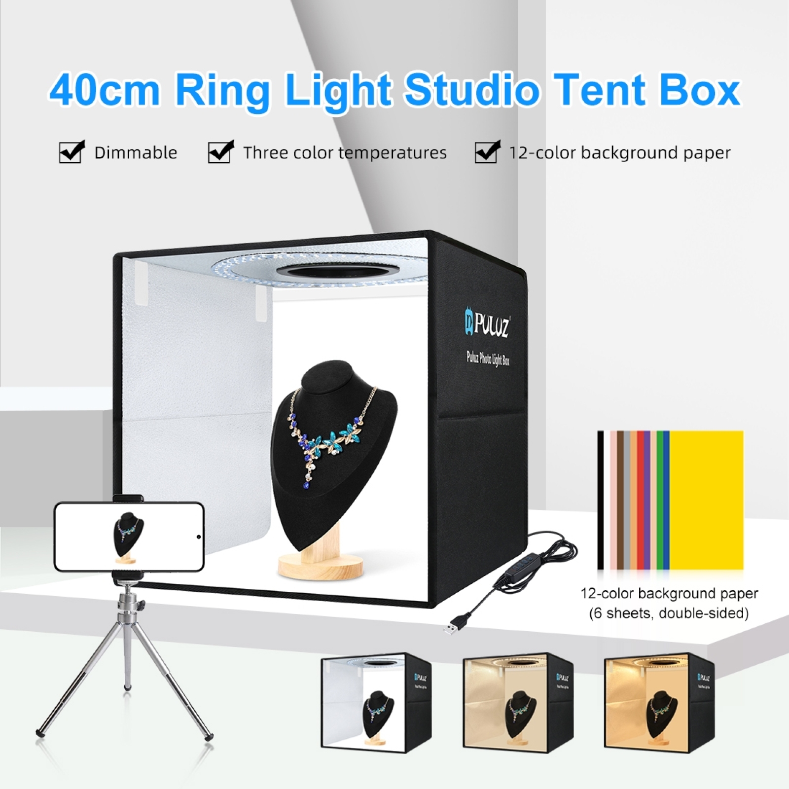 PULUZ 40cm Folding Portable Ri - Photography Desk のレビューと価格