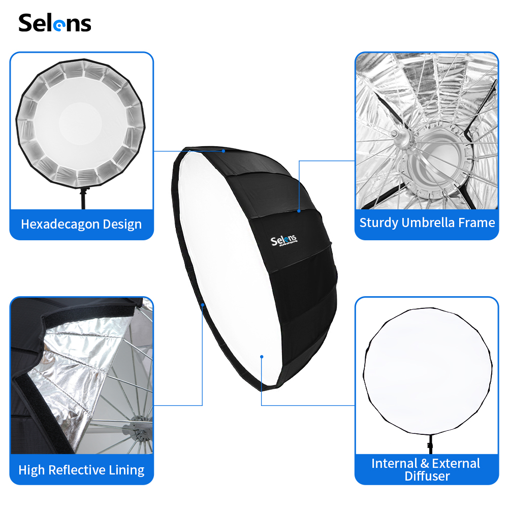 Selens 85cm Umbrella Radar Sof - Photography Umbrella Light のレビューと価格