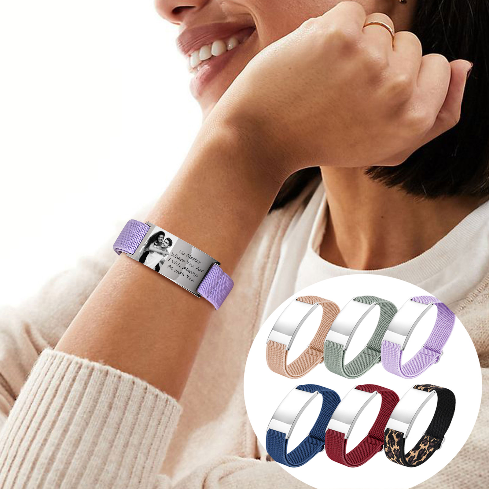 Custom Photo Elastic Bracelet  - Photography Of War のレビューと価格