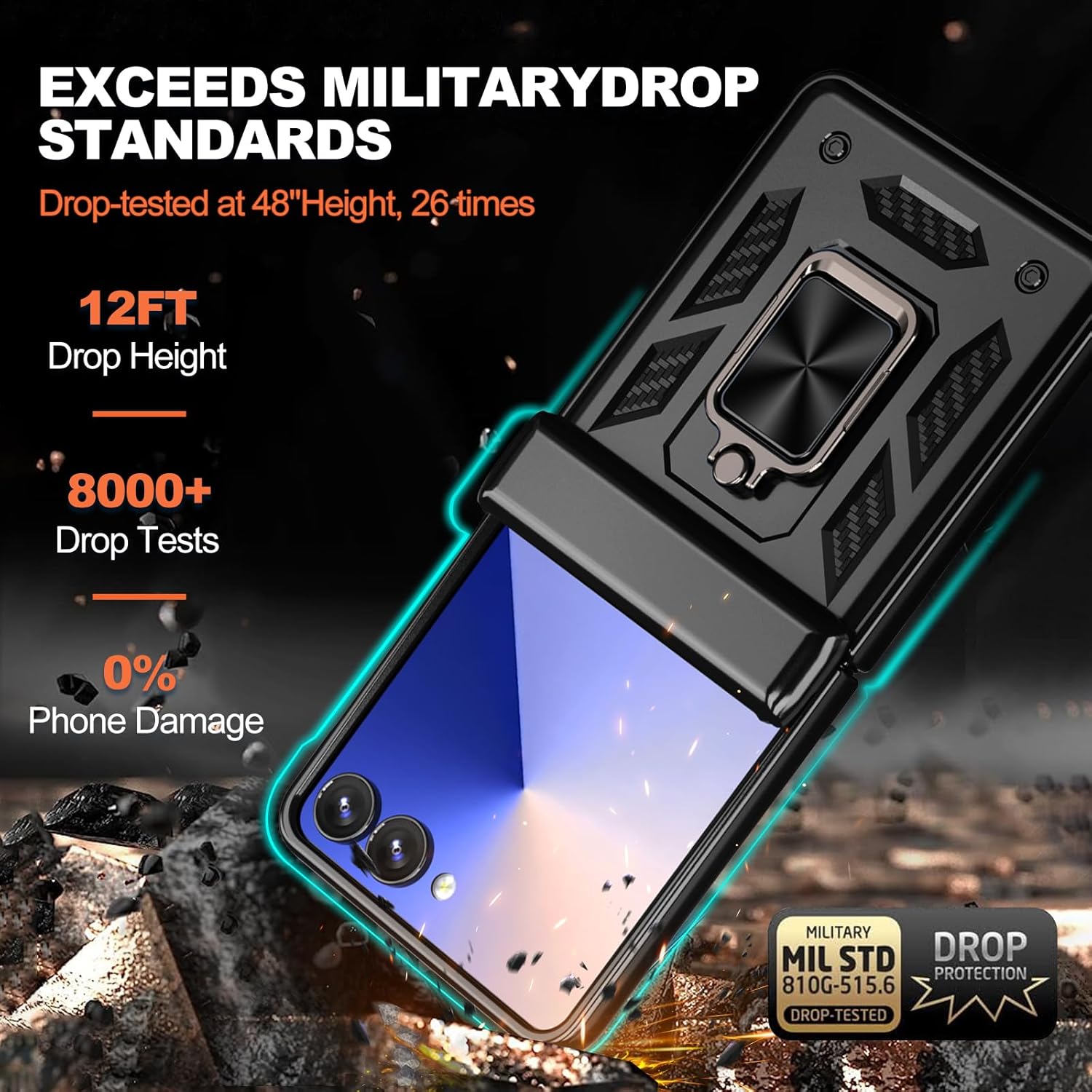 Case For Samsung Galaxy Z Flip - Photography Of War のレビューと価格