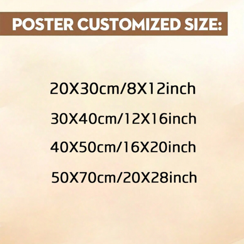 1pc Frameless Personalize Cust - Photography Poster のレビューと価格