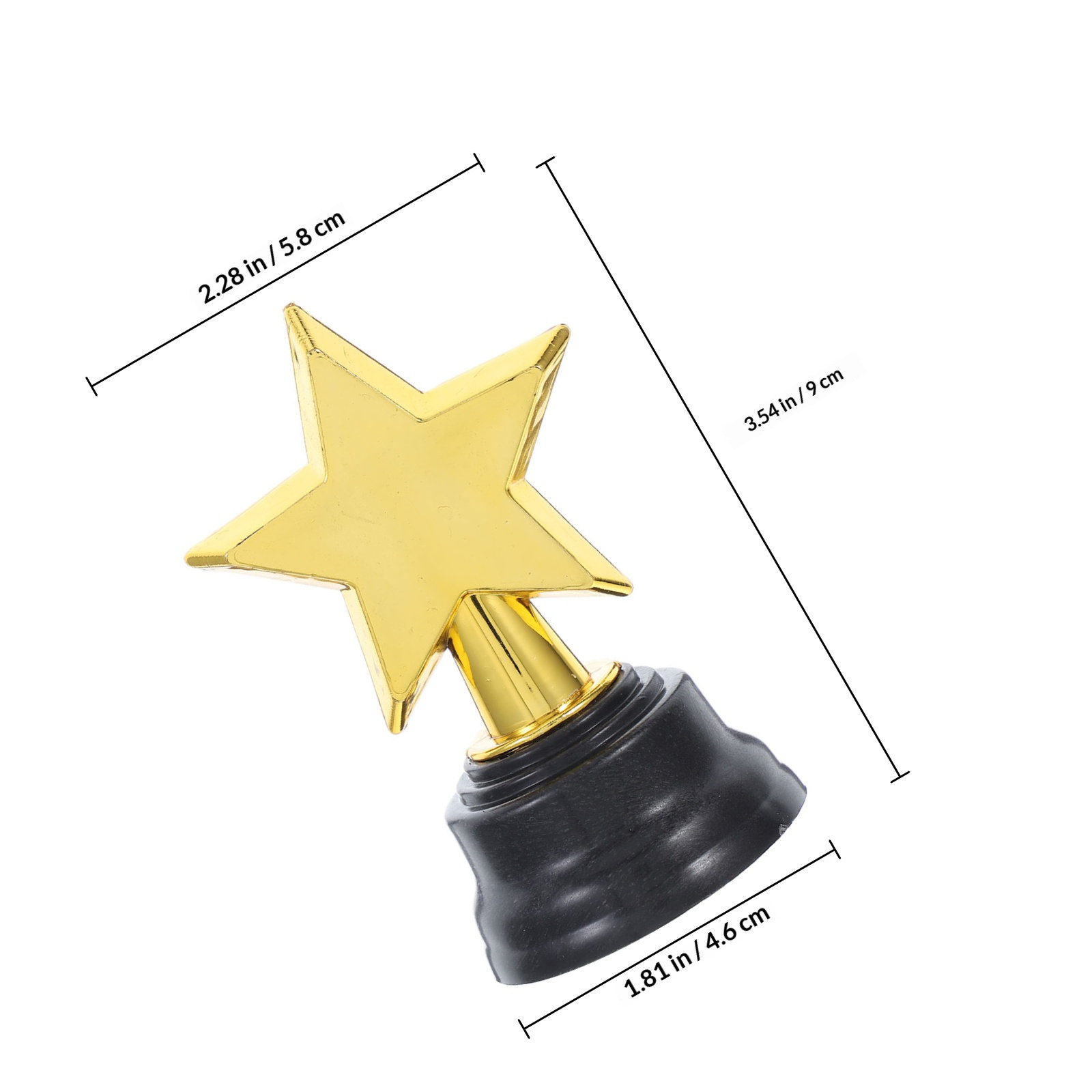 6Pcs Little Star Trophies Gold - Photography Competition のレビューと価格