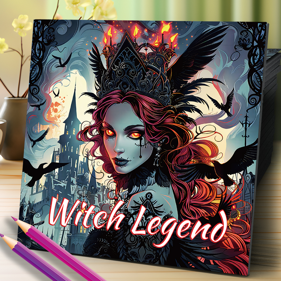 1pc  Witch Legend Coloring Boo - Photography Of Book のレビューと価格