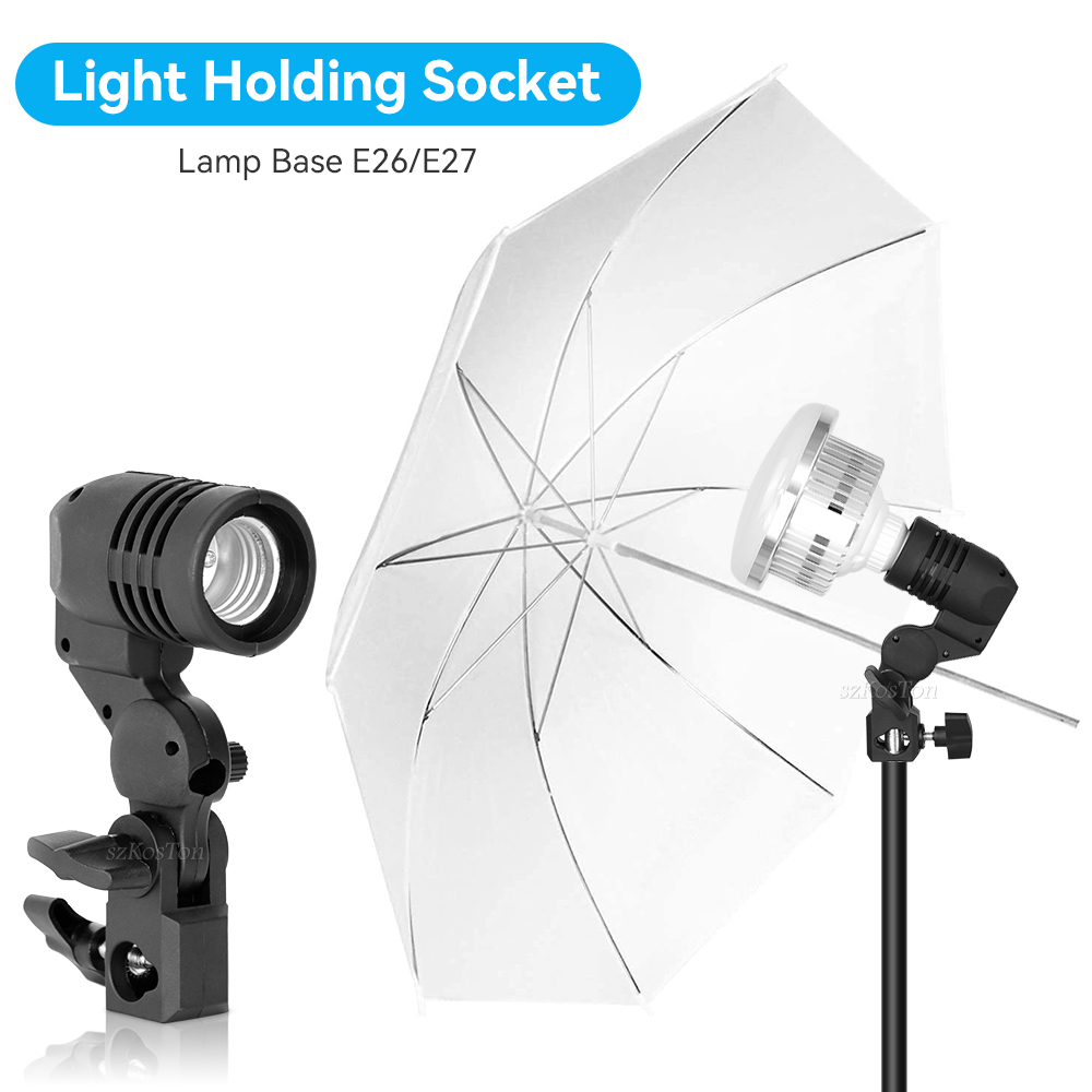 2PCS/1PC E27 Single Head Bulb  - Photography Umbrella Light のレビューと価格