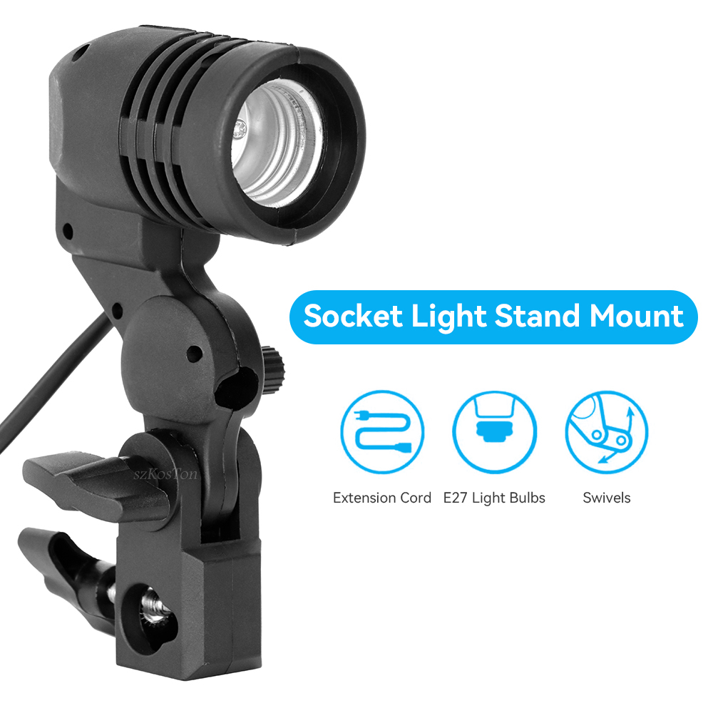 2PCS/1PC E27 Single Head Bulb  - Photography Umbrella Light のレビューと価格