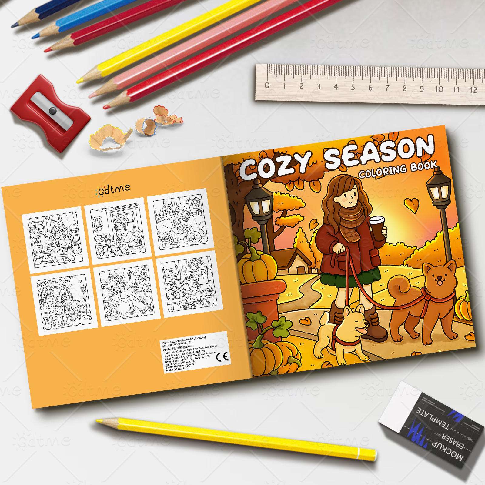 COZY SEASON Coloring Book for  - Photography Of Book のレビューと価格