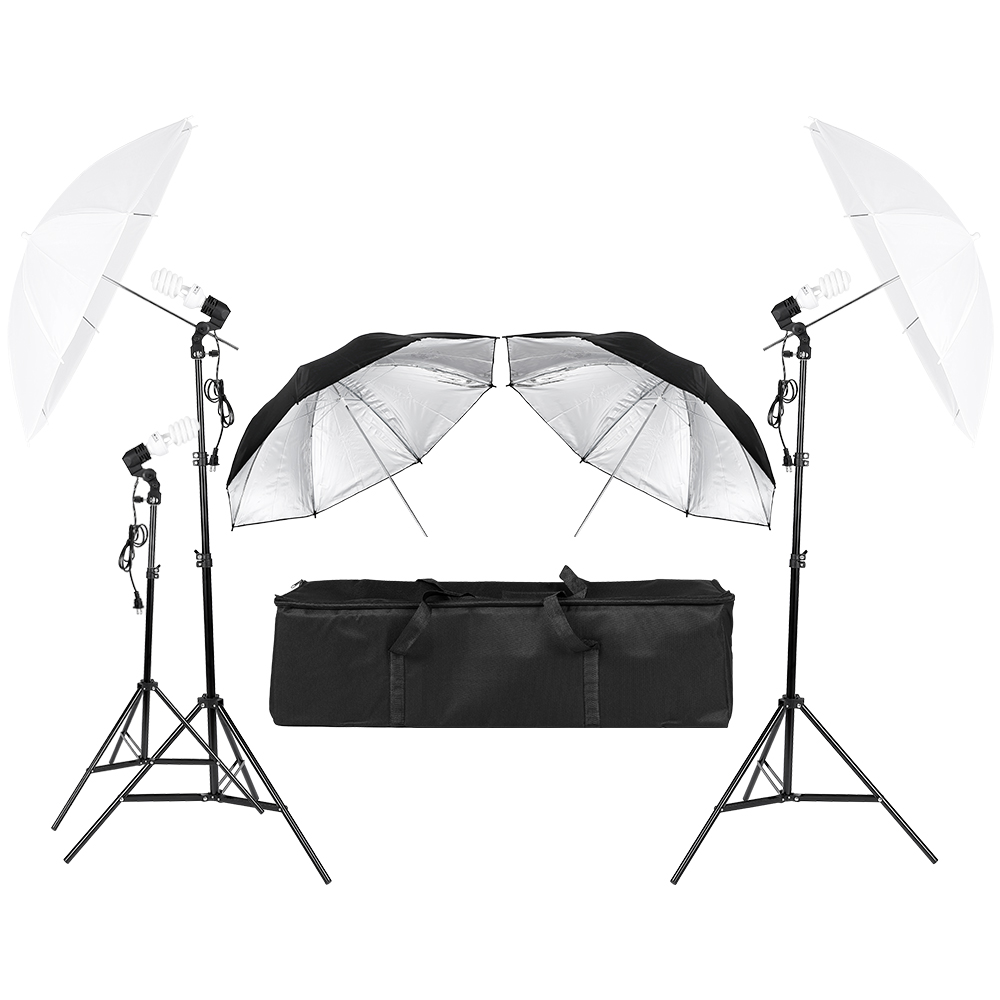 3*45W Photography Photo Video  - Photography Umbrella Light のレビューと価格