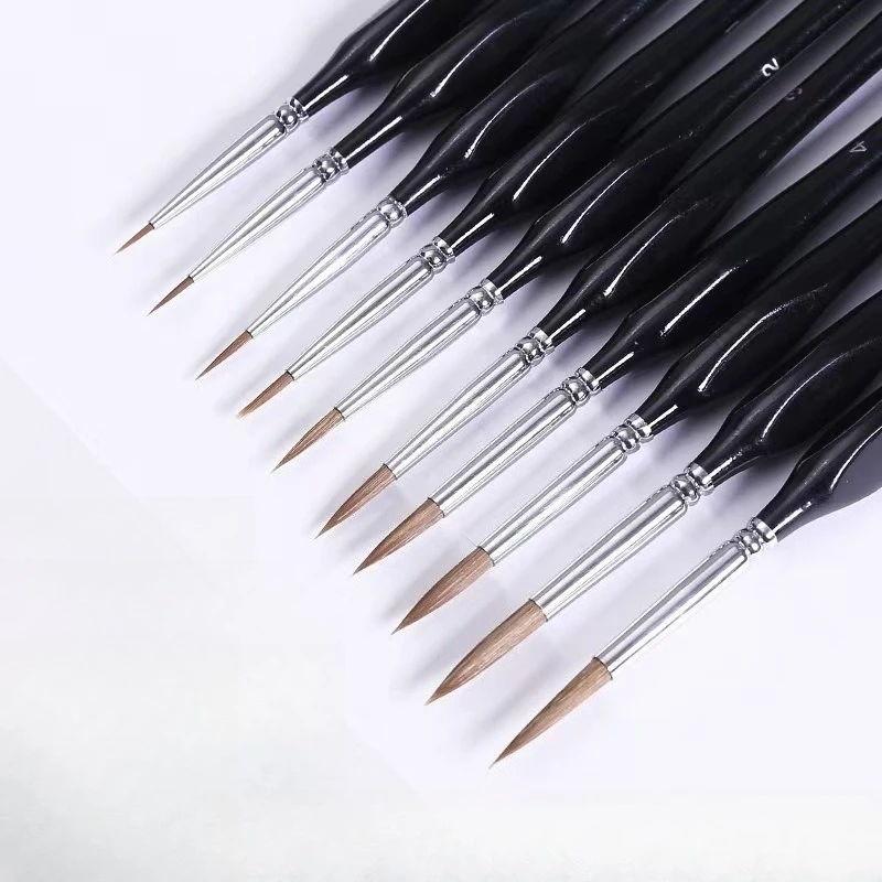 11PCS Black Sable Hair Fine Pa - Photography Fine Art のレビューと価格