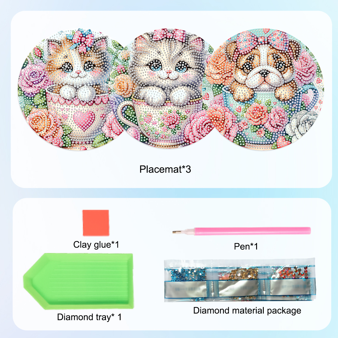 3Pcs Diamond Art Painting Plac - Photography Desk のレビューと価格