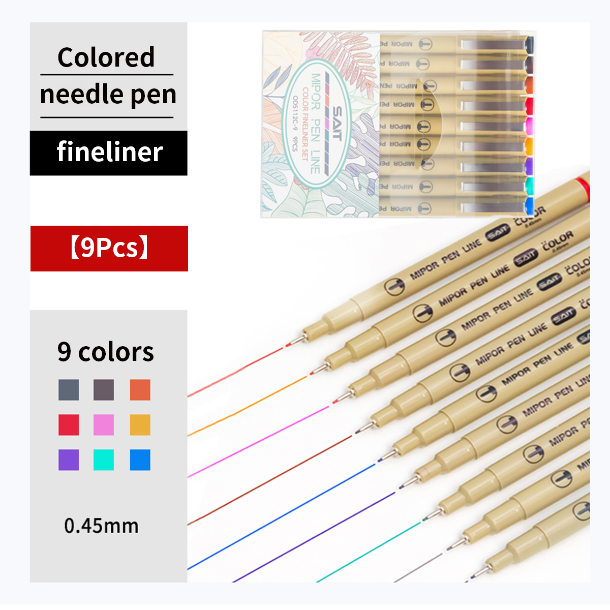 9 Colors Micro-line Pens Water - Photography Fine Art のレビューと価格