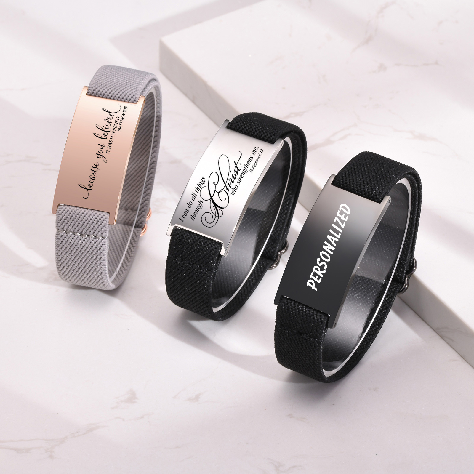 Custom Photo Elastic Bracelet  - Photography Of War のレビューと価格
