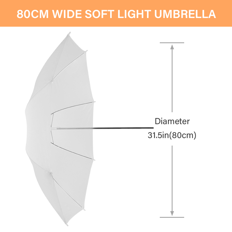 76 * 80cm X4 Transparent White - Photography Umbrella Light のレビューと価格