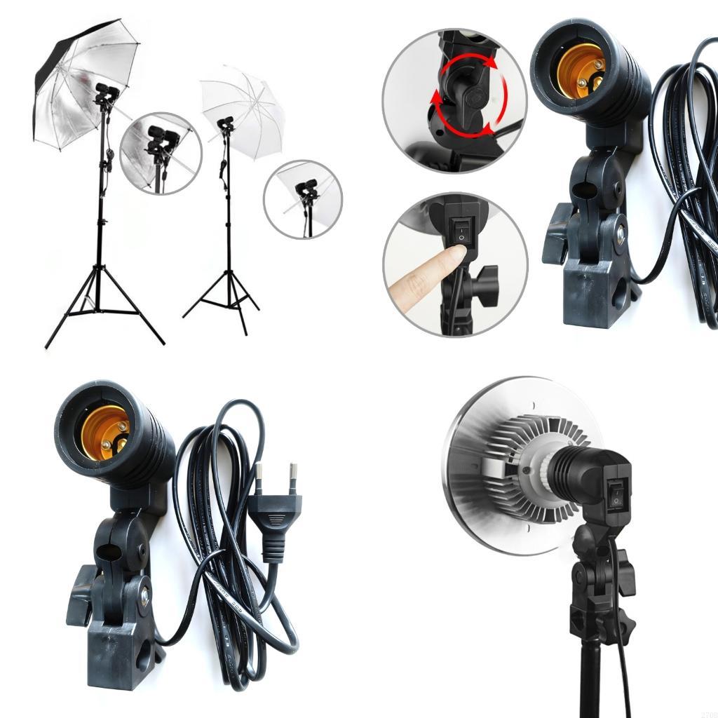  E27 Light Socket Mount with B - Photography Umbrella Light のレビューと価格