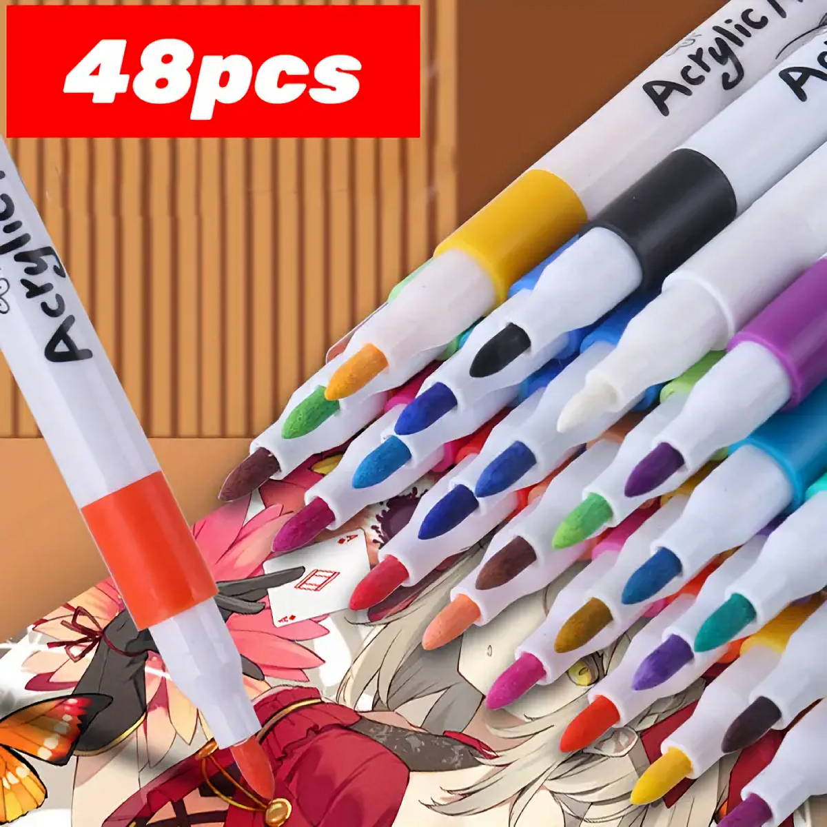 48-Color Acrylic Marker Set–Fi - Photography Fine Art のレビューと価格