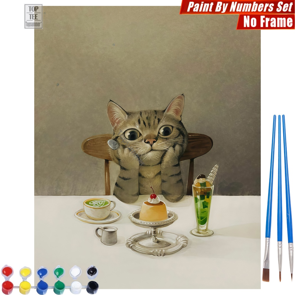 1pc frameless Tabby Cat Desser - Photography Desk のレビューと価格