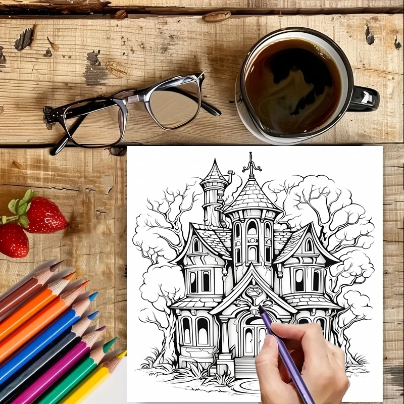 Haunted House Coloring Book fo - Photography Of Book のレビューと価格