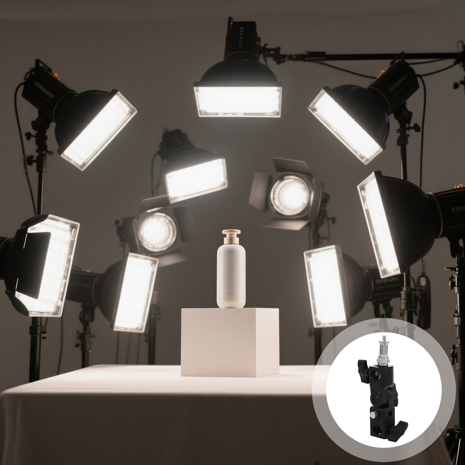 Camera Flash Bracket Adjustabl - Photography Umbrella Light のレビューと価格