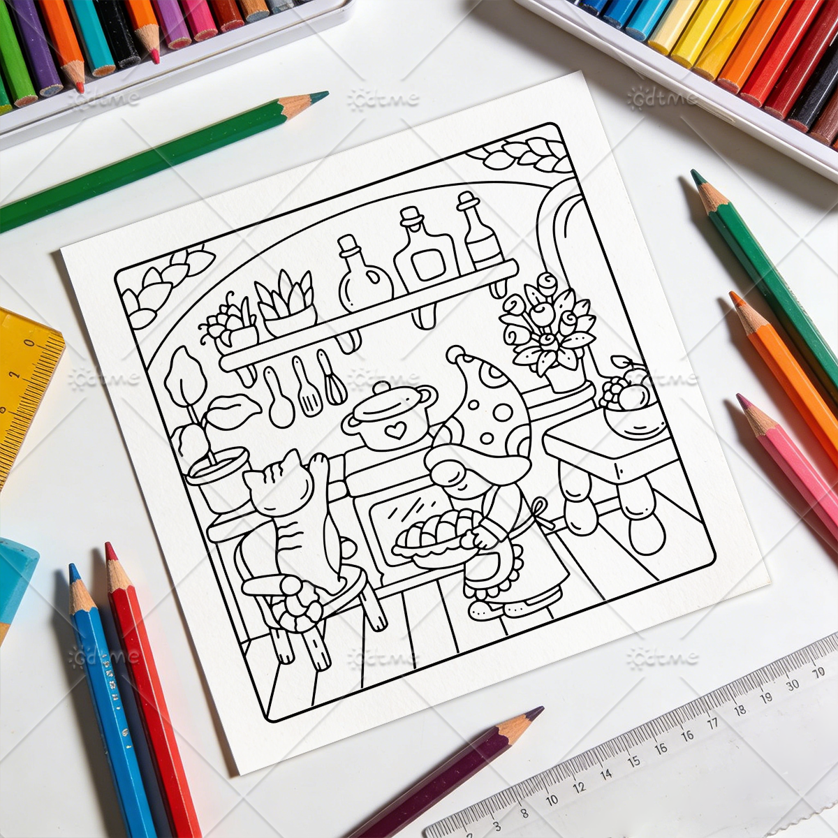 COMFY GNOMES Coloring Book for - Photography Of Book のレビューと価格