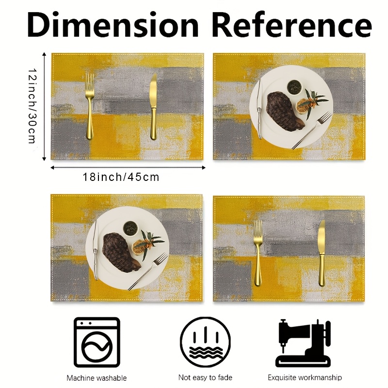 VIKAMA Yellow Gray Abstract Oi - Photography Desk のレビューと価格