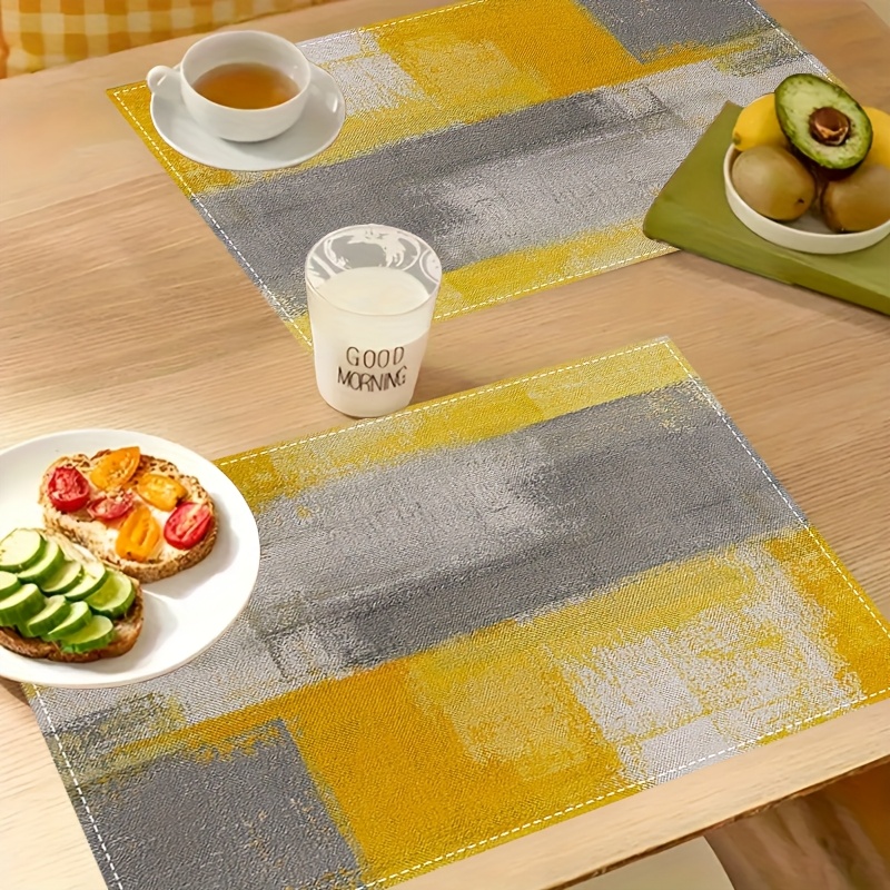 VIKAMA Yellow Gray Abstract Oi - Photography Desk のレビューと価格
