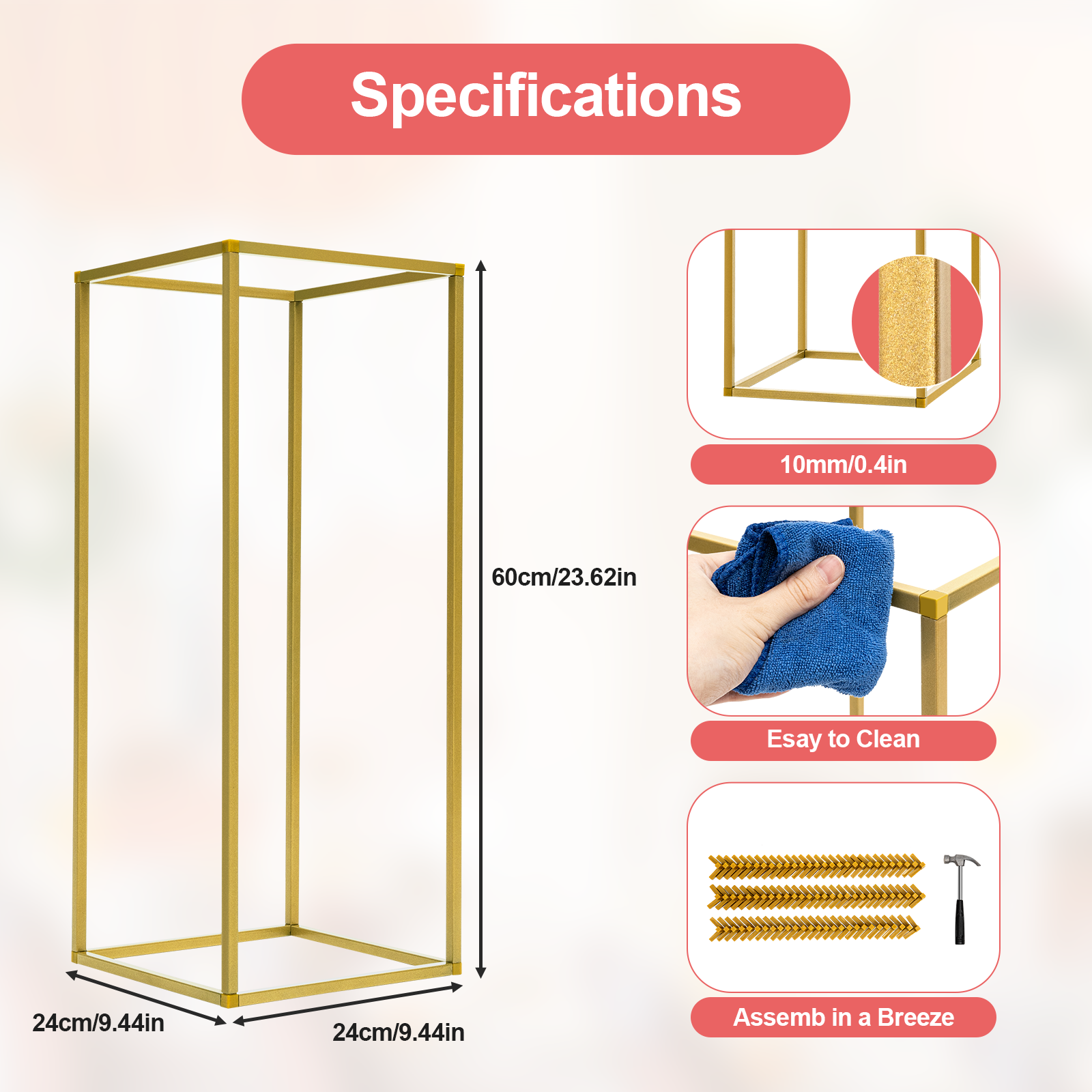 Flower Stand, 10-Pack Square W - Photography Background のレビューと価格