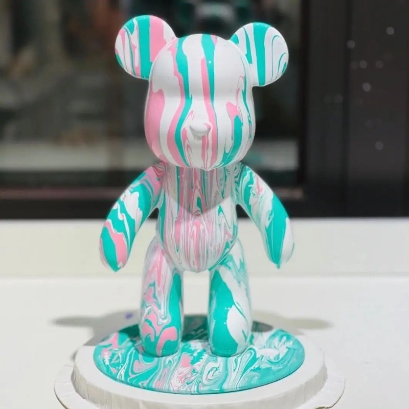 23cm DIY Paint Fluid Bear Figu - Photography Desk のレビューと価格