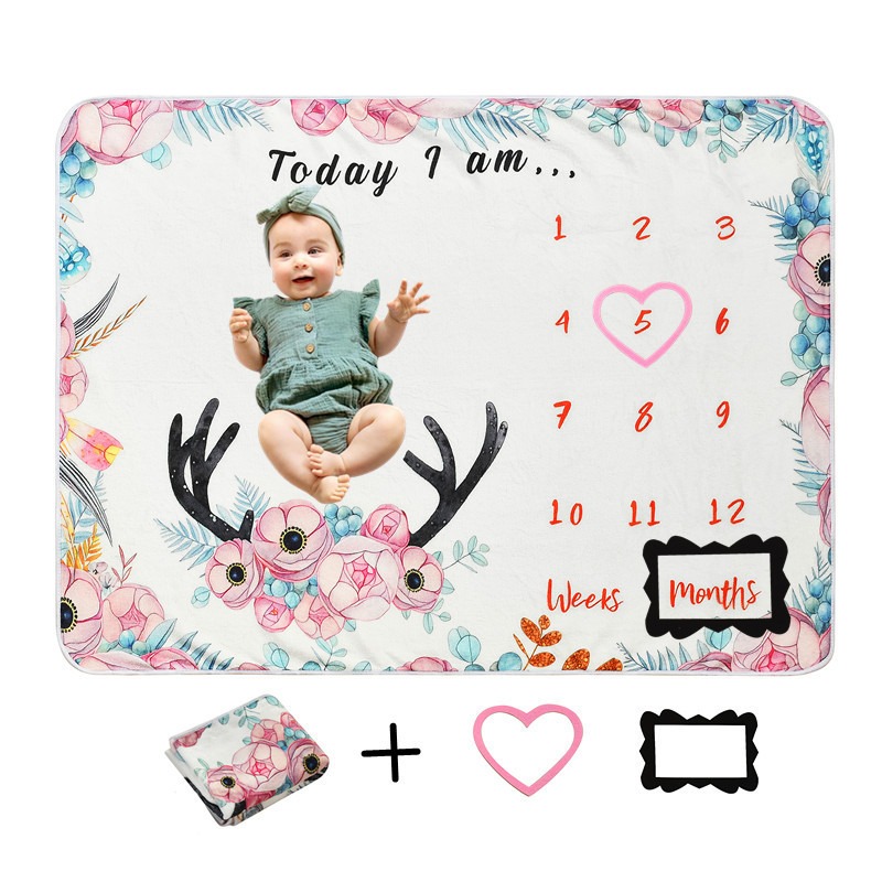 Digital Printed Flannel Milest - Photography Background のレビューと価格