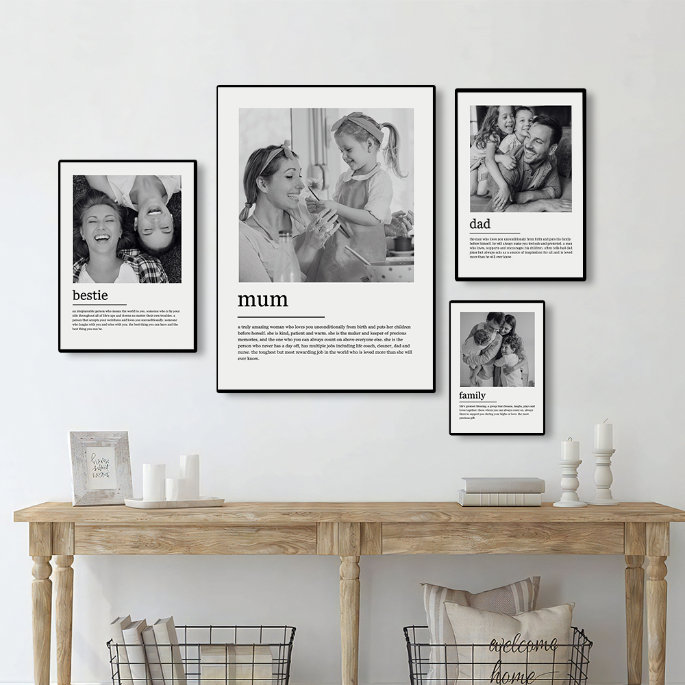 Custom Family Photo Canvas Pai - Photography Poster のレビューと価格