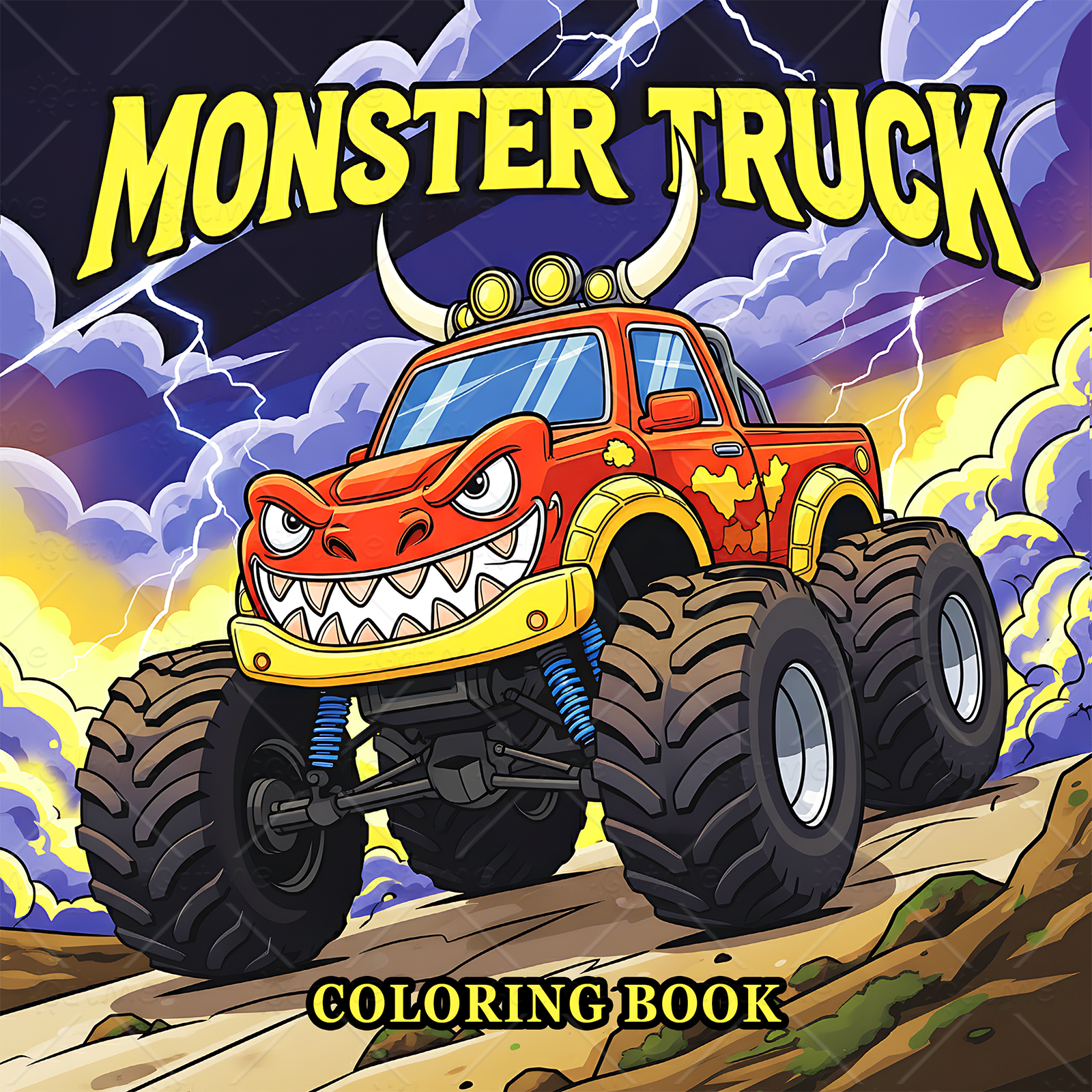 MONSTER TRUCK Coloring Book fo - Photography Of Book のレビューと価格